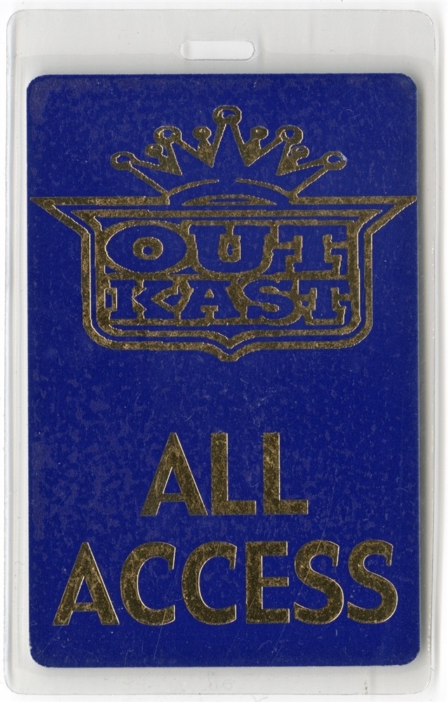 Outkast 2003 Speakerboxxx Concert Tour All Access Foil Laminated Backstage Pass
