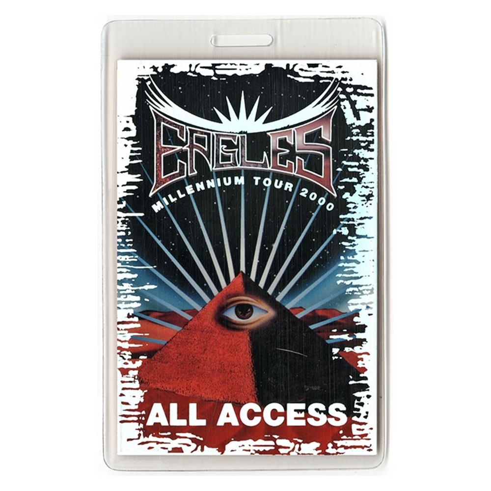 Eagles 2000 Millenium Concert Tour Foil All Access Laminated Backstage Pass
