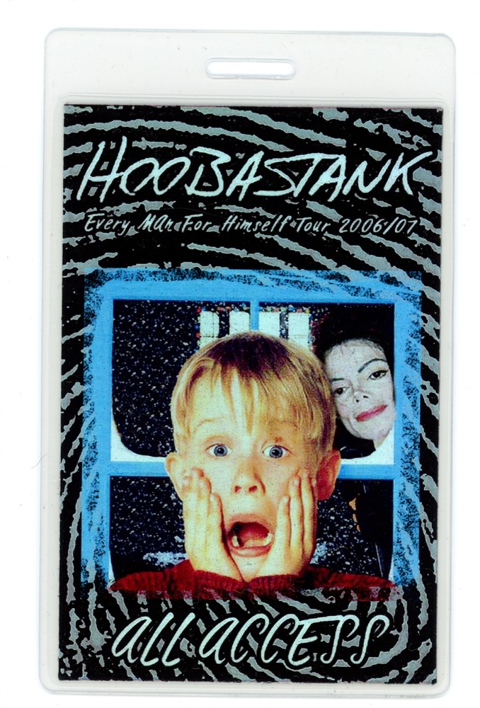 Hoobastank Home Alone Michael Jackson All Access Laminated Backstage Pass RARE!!