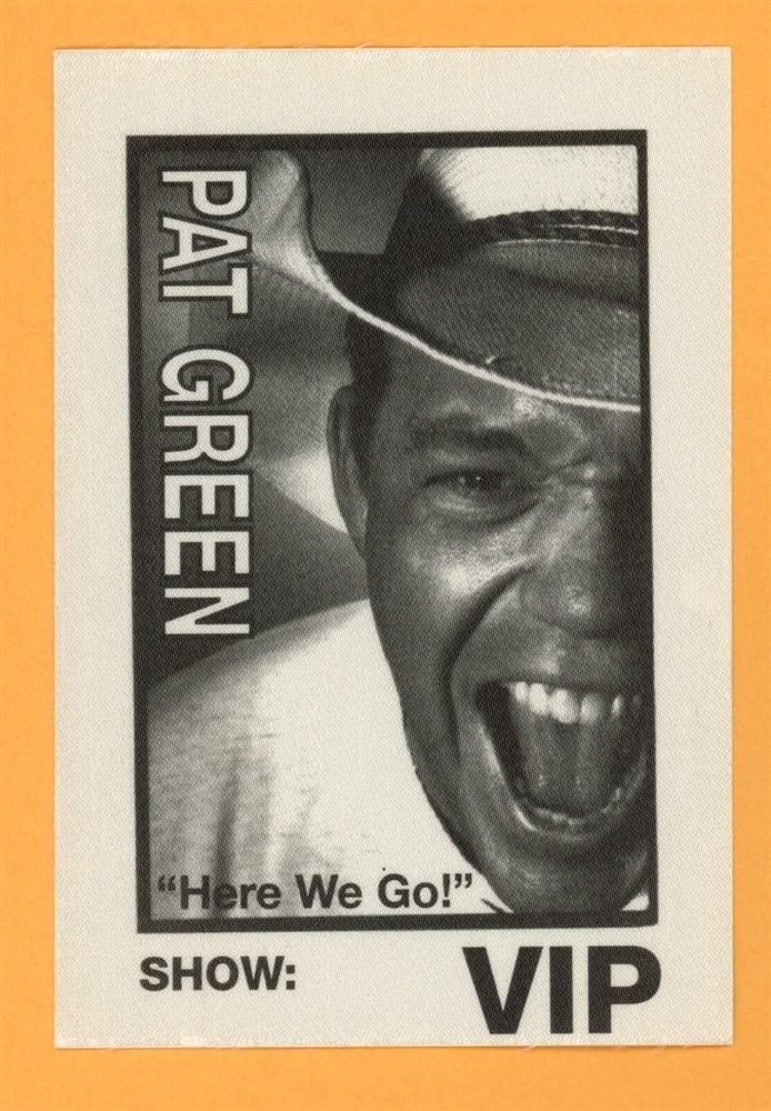 Pat Green Vintage Satin Tour Backstage Pass - VIP
