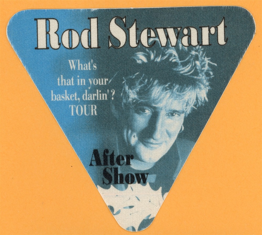 Rod Stewart 2009 What's in Your Basket Concert Tour After Show Backstage Pass