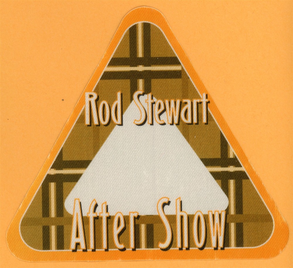 Rod Stewart 2002 The Great American Songbook Concert Tour Backstage Pass