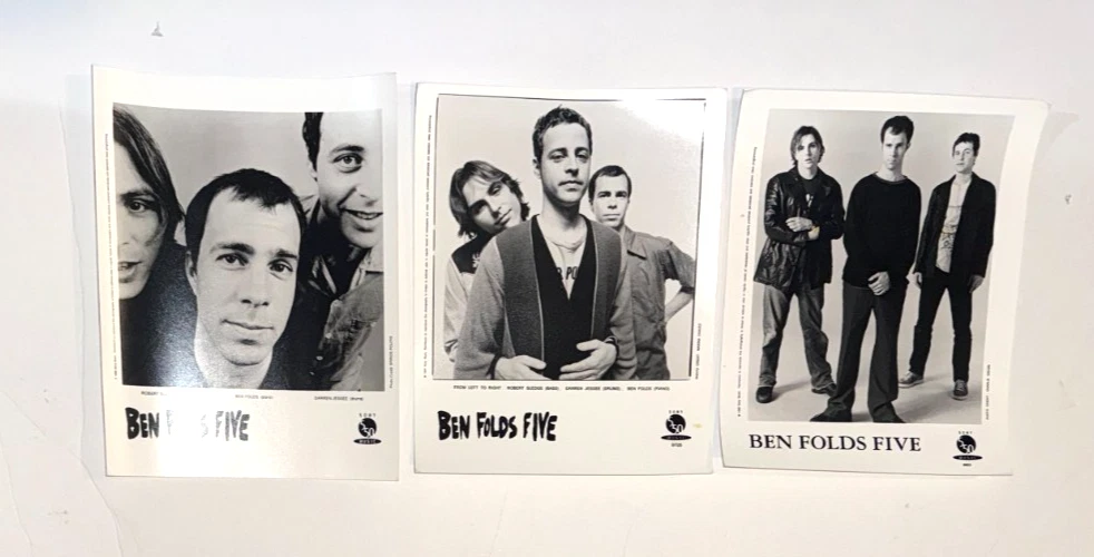 Ben Folds Five band vintage set of 3 original promo press publicity photos