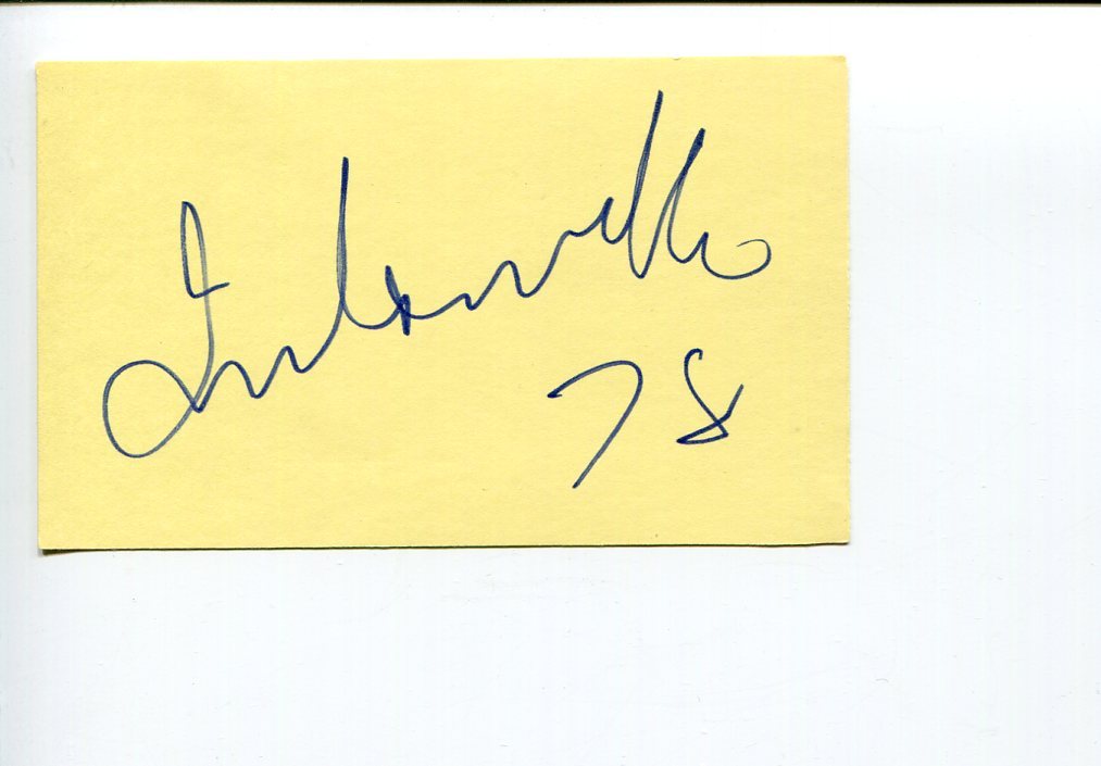 Francesco Scavullo Famous Photographer Signed Autograph