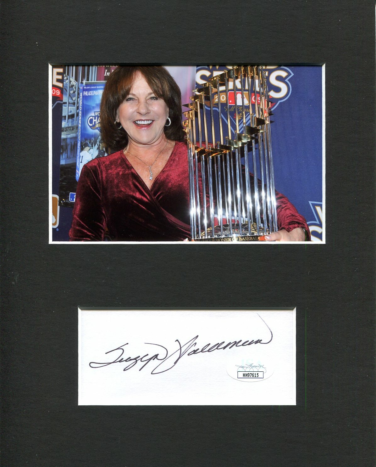 Suzyn Waldman NY New York Yankees Commentator Signed Autograph Photo Display JSA
