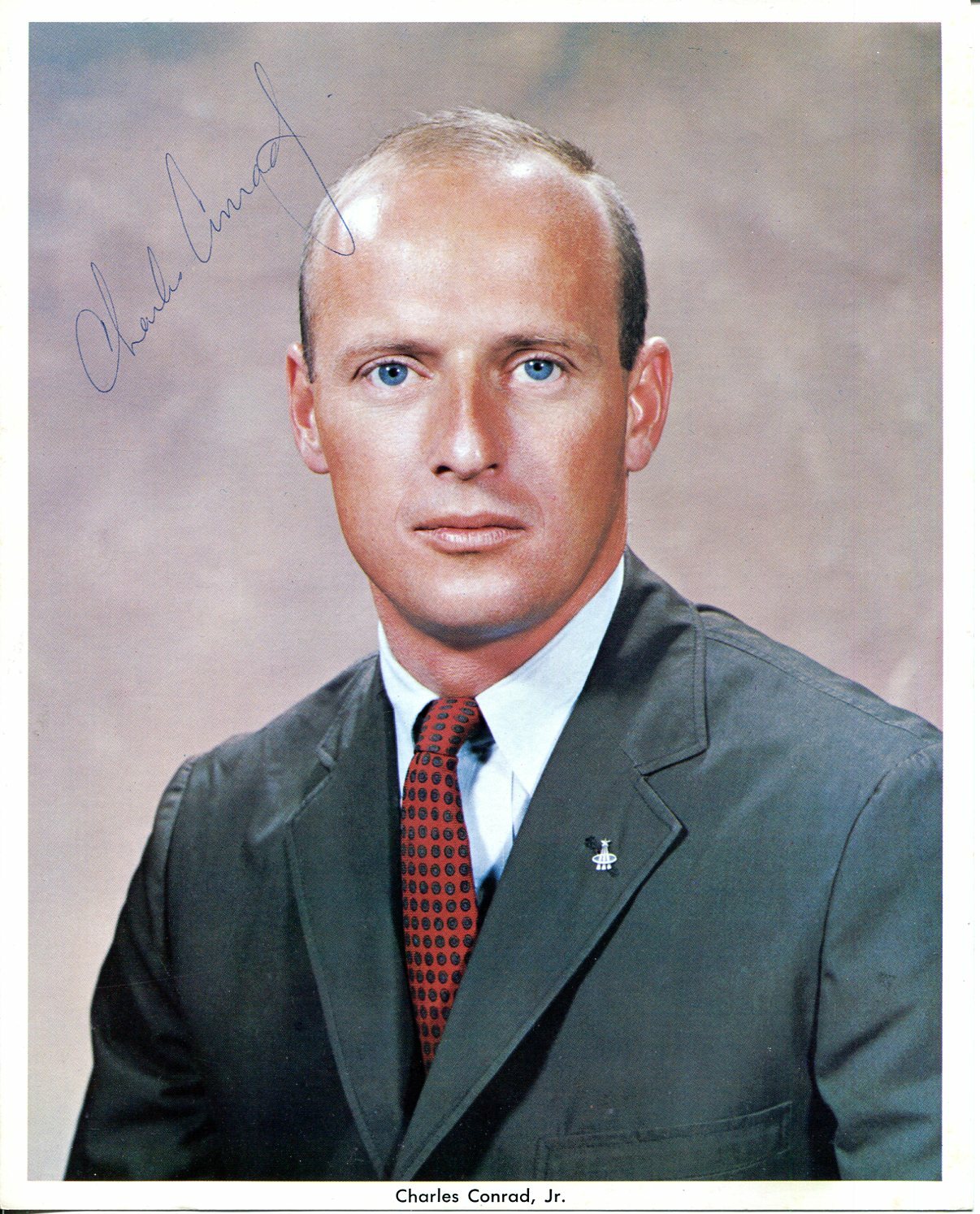 Charles Pete Conrad NASA Apollo 12 Gemini Astronaut Signed Autograph Photo JSA