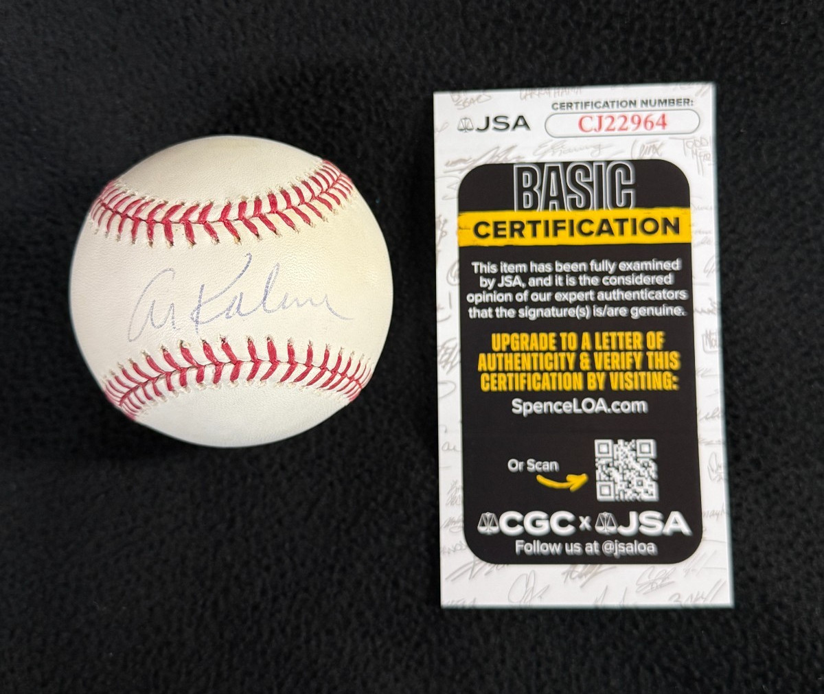 Al Kaline Signed Detroit Tigers OML Baseball JSA COA