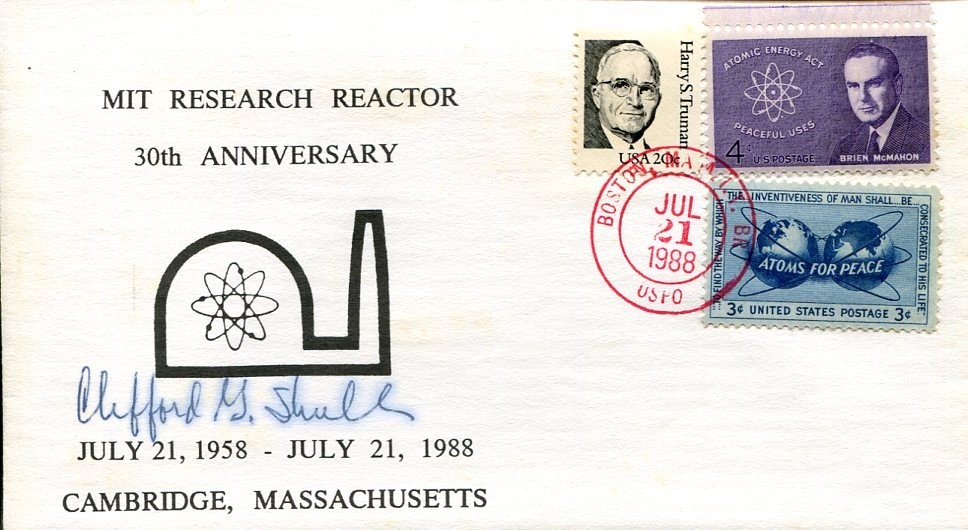 Clifford Shull Nobel Prize Physicist Neutron Scattering Signed Autograph FDC