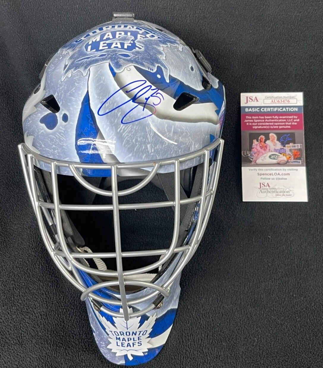Curtis Joseph Signed Toronto Maple Leafs Full Size Goalie Mask JSA COA
