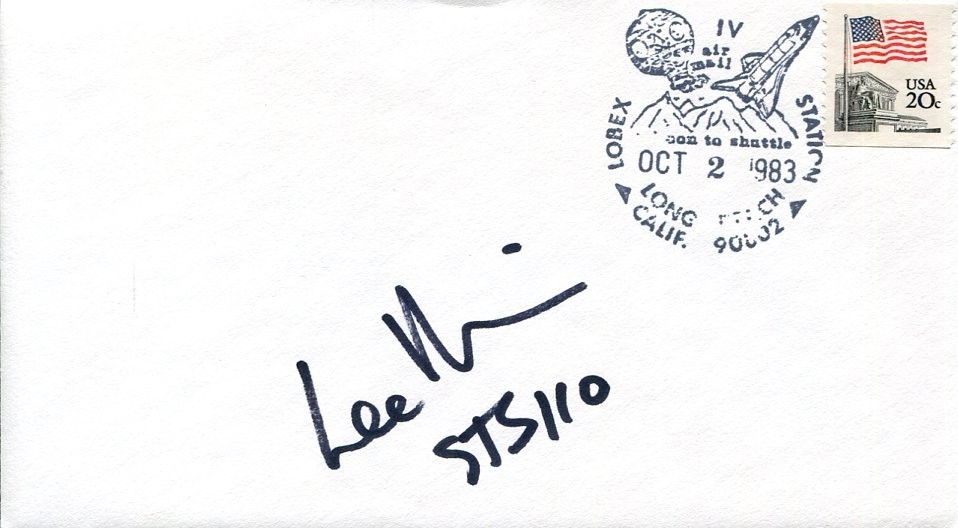 Lee Morin NASA Space Astronaut Space STS-110 Rare Signed Autograph FDC
