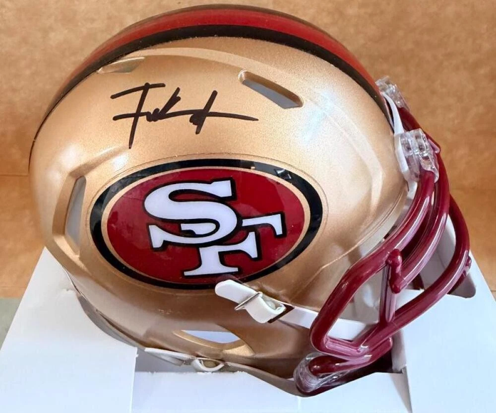 FRANK GORE SAN FRANCISCO 49ERS SIGNED AUTOGRAPHGED MINI HELMET BECKETT