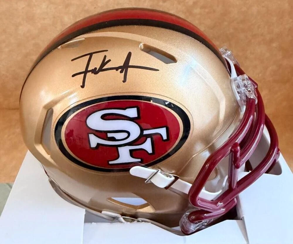 FRANK GORE SAN FRANCISCO 49ERS SIGNED AUTOGRAPHGED MINI HELMET BECKETT