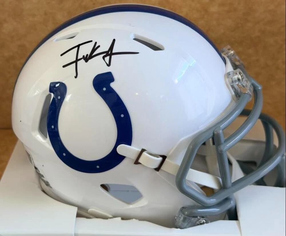FRANK GORE COLTS SIGNED AUTOGRAPHGED MINI HELMET BECKETT
