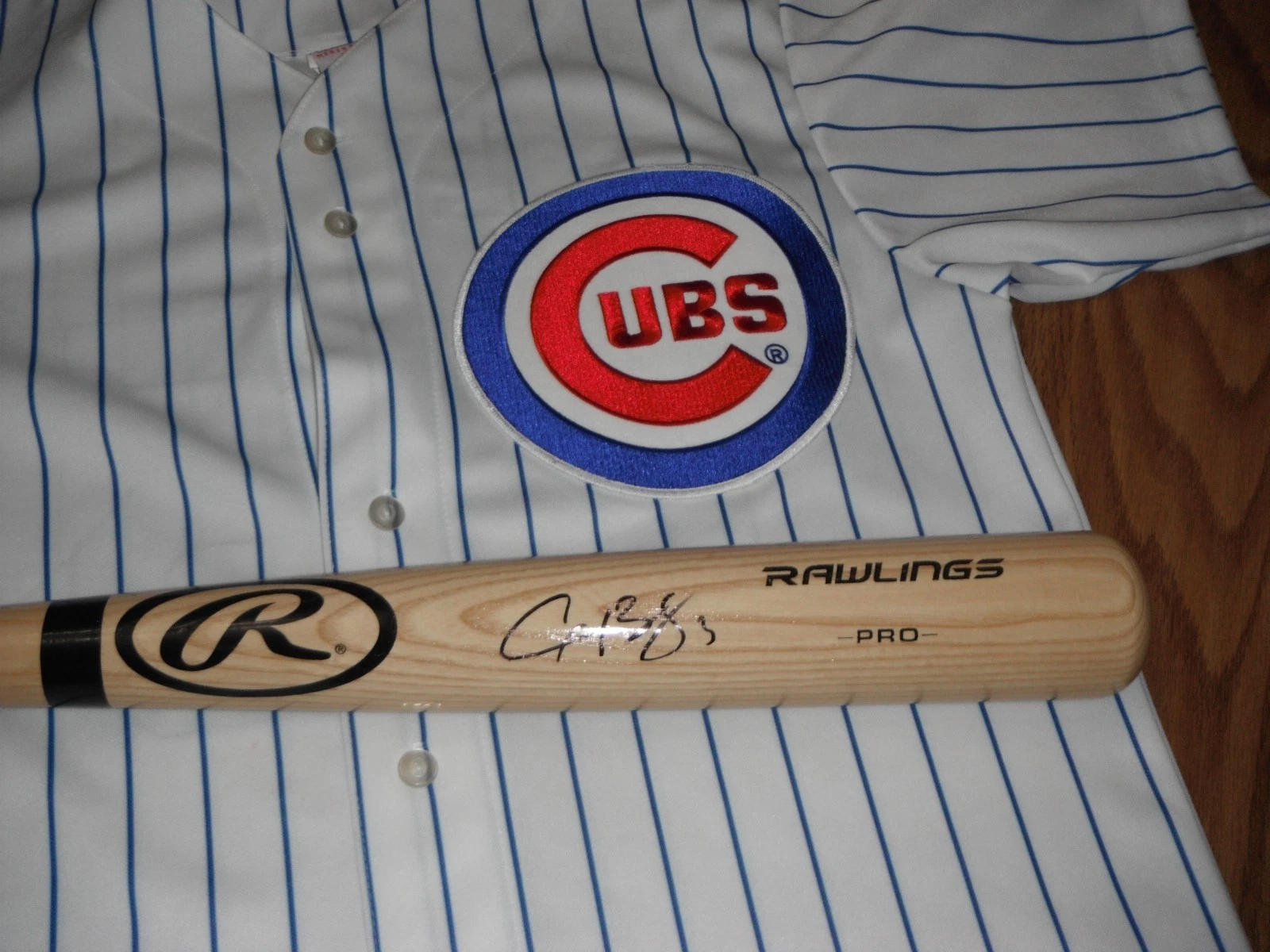 CHICAGO CUBS ALEX BREGMAN SIGNED RAWLINGS BIG STICK BAT 3RD BASEMAN