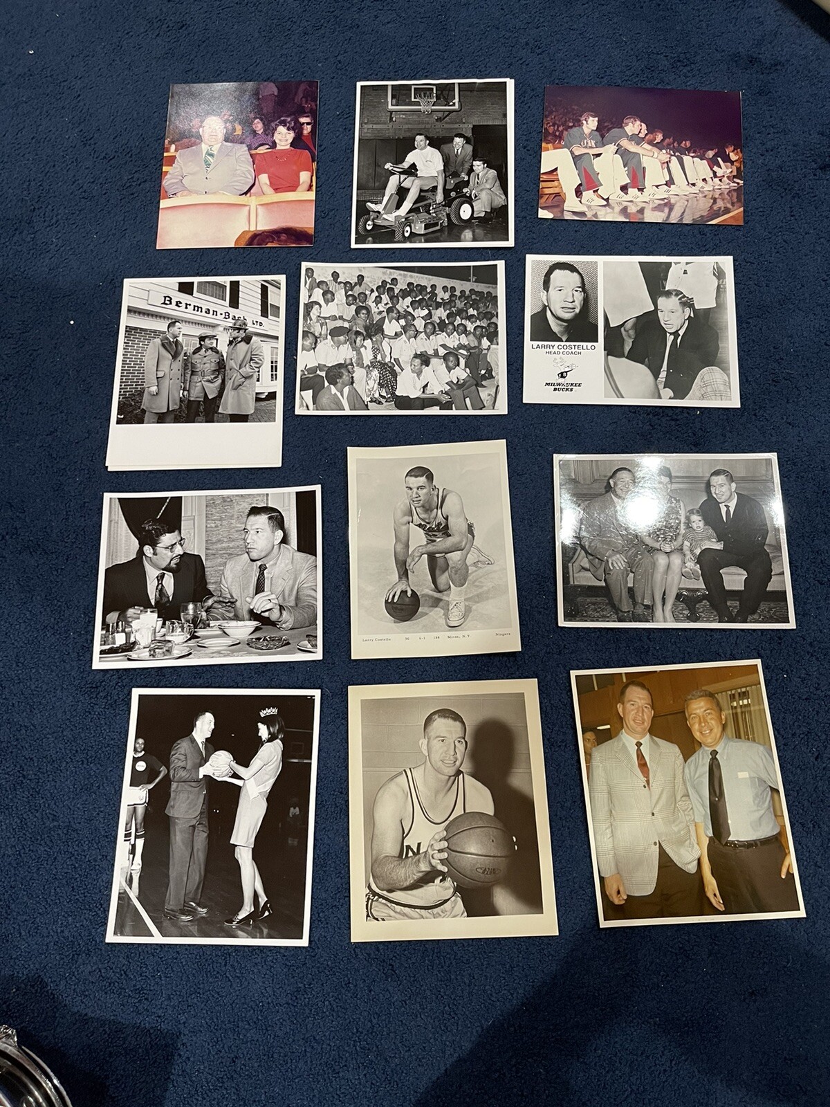 LARRY COSTELLO COLLECTION OF 12 PHOTOS NIAGARA UNIVERSITY Syracuse Nationals