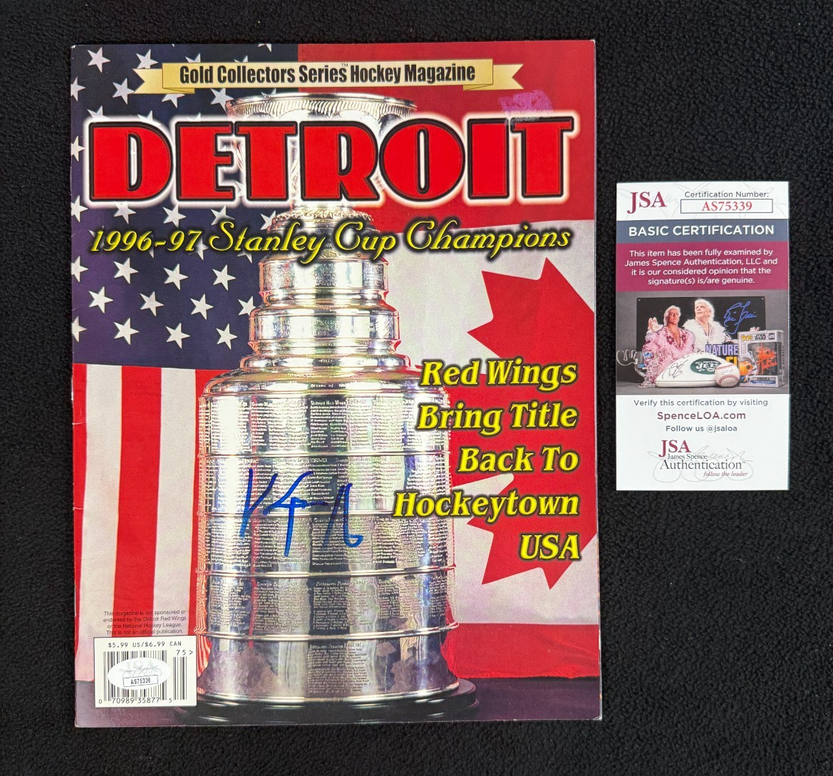 Vladimir Konstantinov Signed Detroit Red Wings 