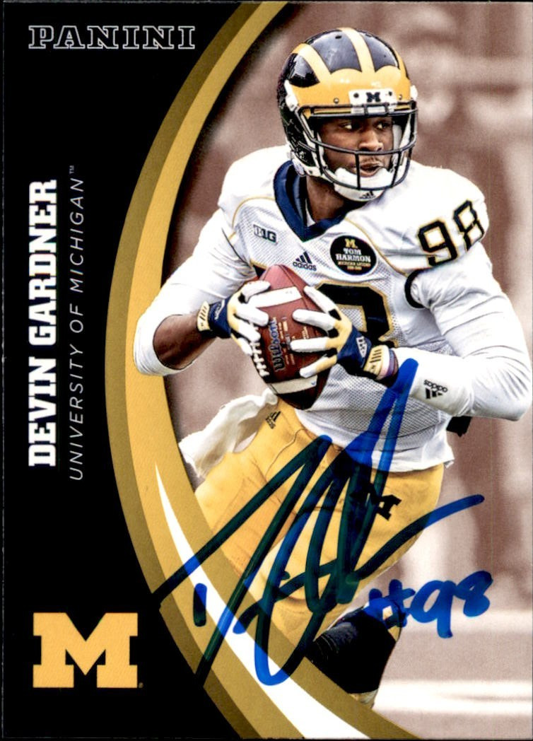 Devin Gardner Signed 2015 Panini Card #13 Michigan Wolverines