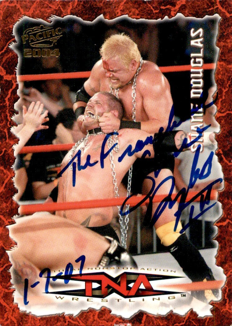 Shane Douglas Signed 2004 Pacific TNA Card #14 WWE WWF