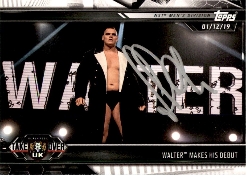 WALTER Signed 2019 Topps WWE NXT UK Card #70 GUNTHER