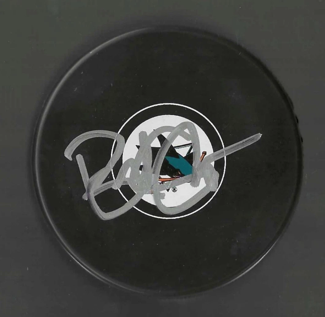 Brad Stuart Signed San Jose Sharks Puck