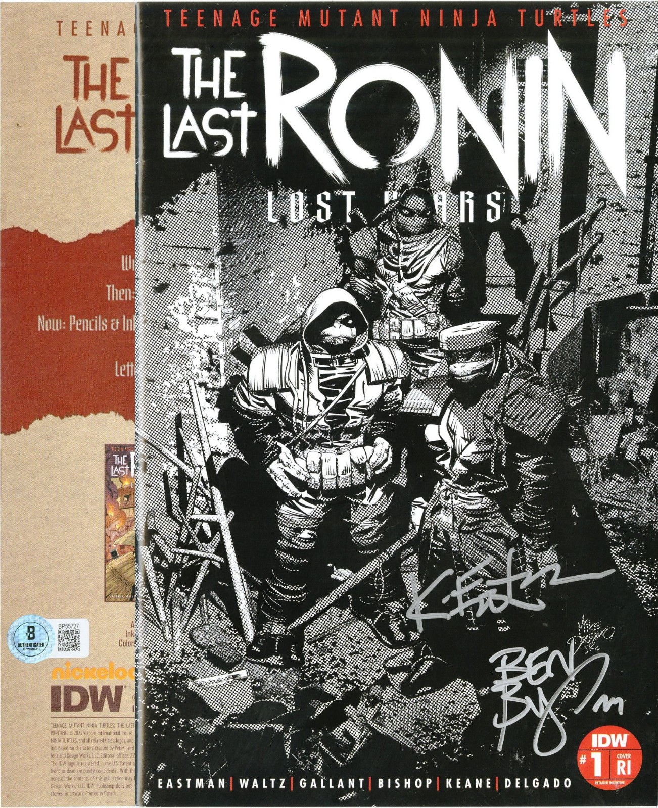 TMNT Last Ronin Lost Years #1 Variant  RI IDW SIGNED Kevin Estman Ben Bishop