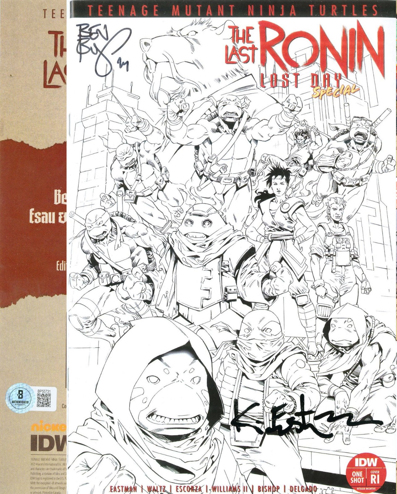 TMNT Last Ronin Lost Years One Shot RI Variant IDW SIGNED Kevin EstmanBishop