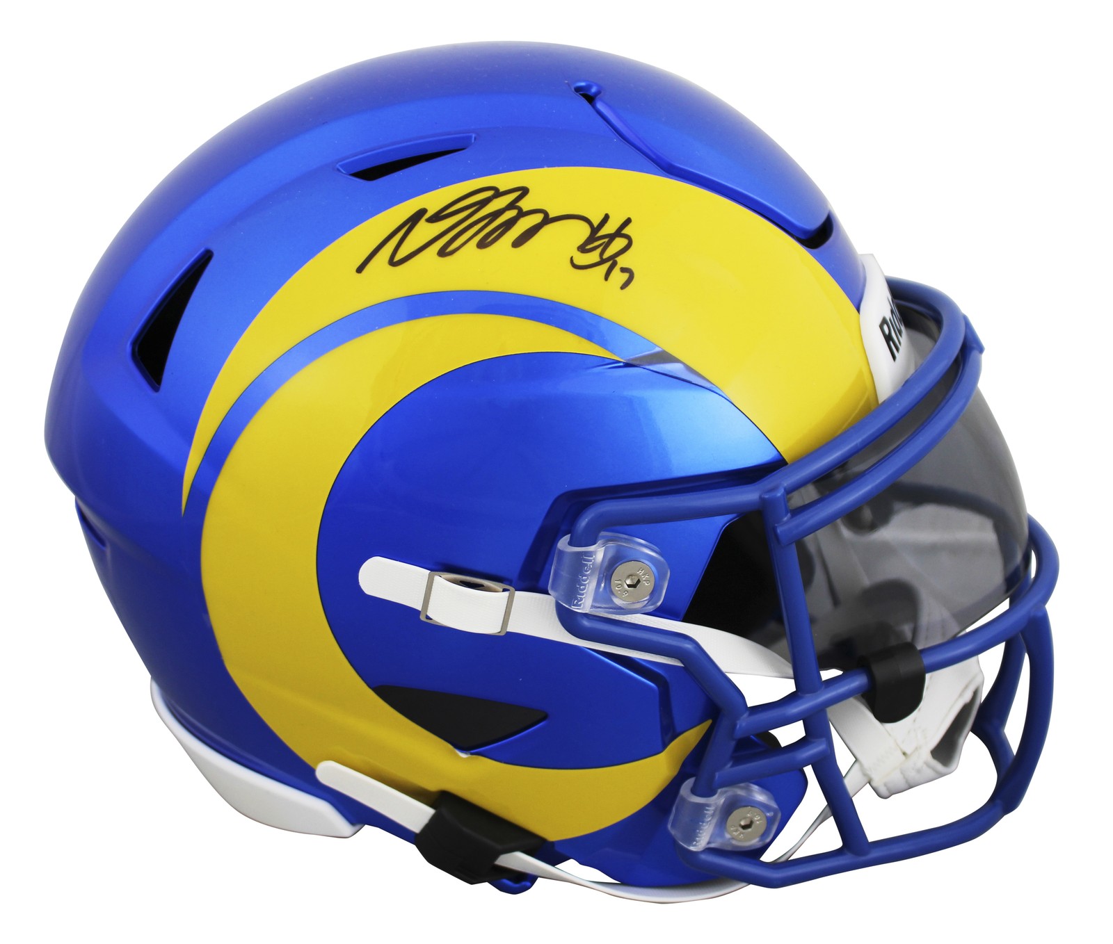 Rams Davante Adams Authentic Signed Speed Flex Midi Replica Mid Size Helmet BAS