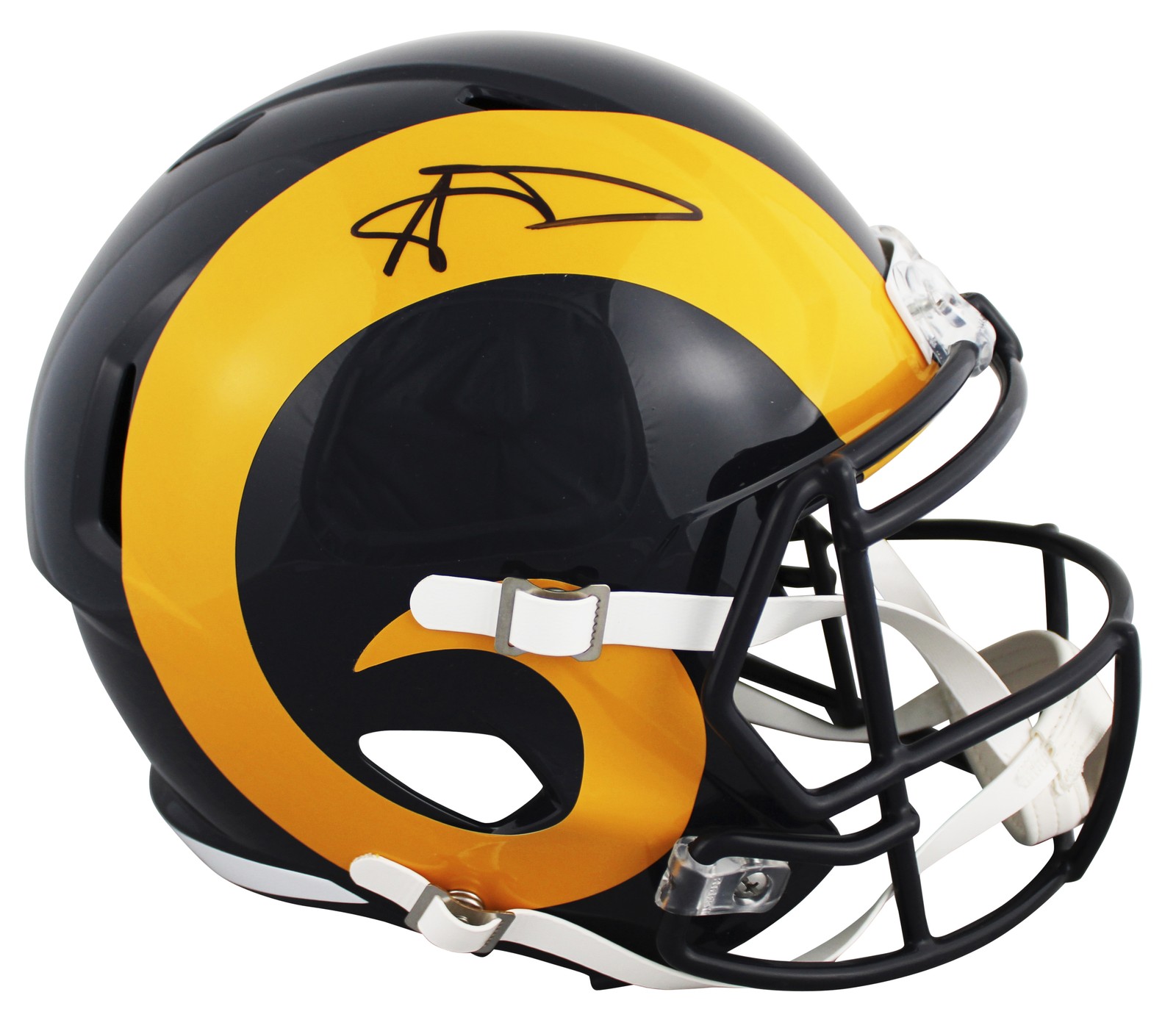 Rams Aaron Donald Authentic Signed 1981-99 TB Full Size Speed Rep Helmet BAS