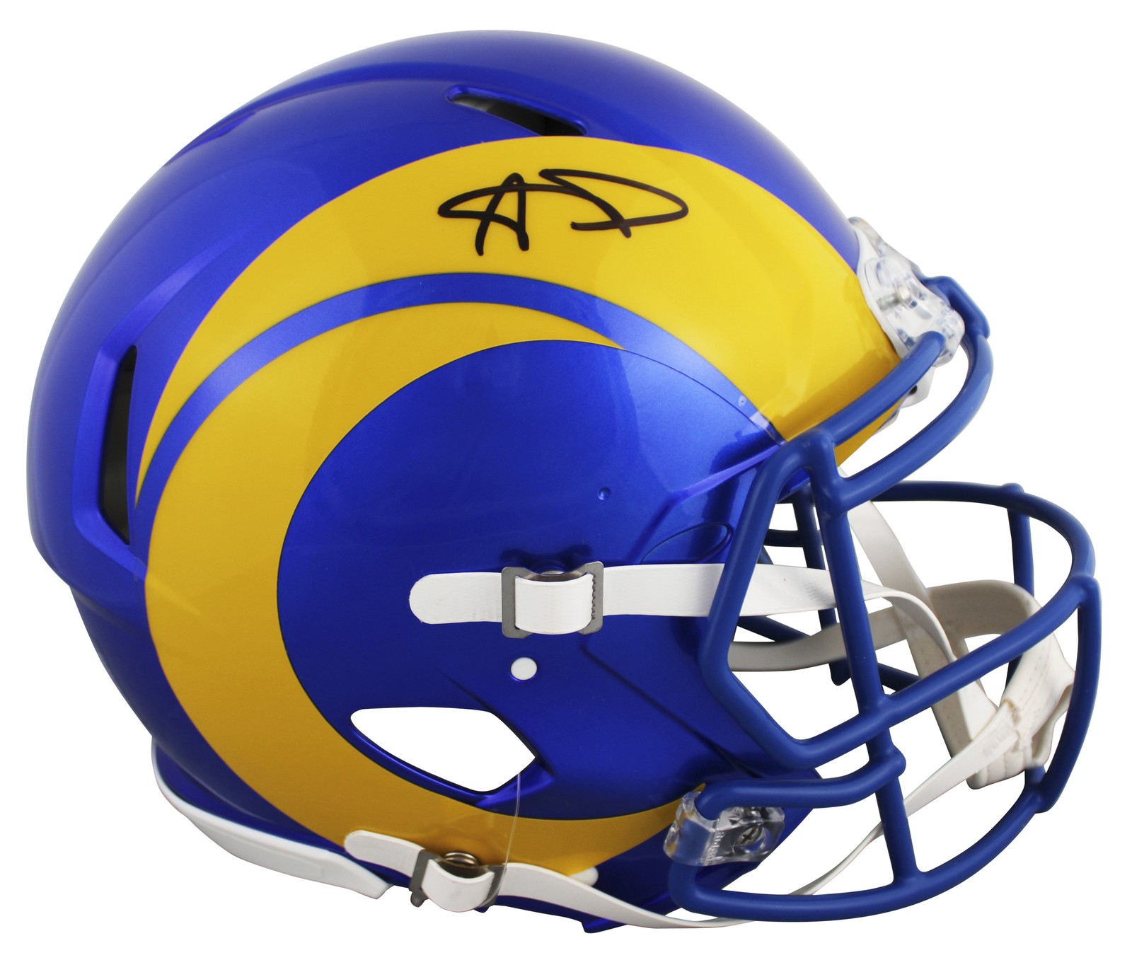 Rams Aaron Donald Authentic Signed Authentic Full Size Speed Proline Helmet BAS