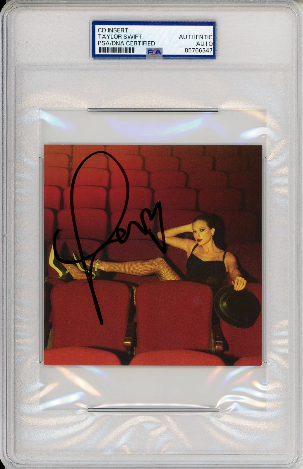 SIGNED FUNKY HEART TAYLOR SWIFT LIFE OF A SHOWGIRL RED PHOTOGRAPH PSA DNA COA