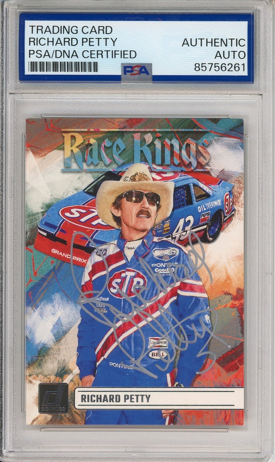 2024 PANINI DONRUSS RACE KINGS NASCAR RICHARD PETTY SIGNED AUTOGRAPH PSA DNA COA