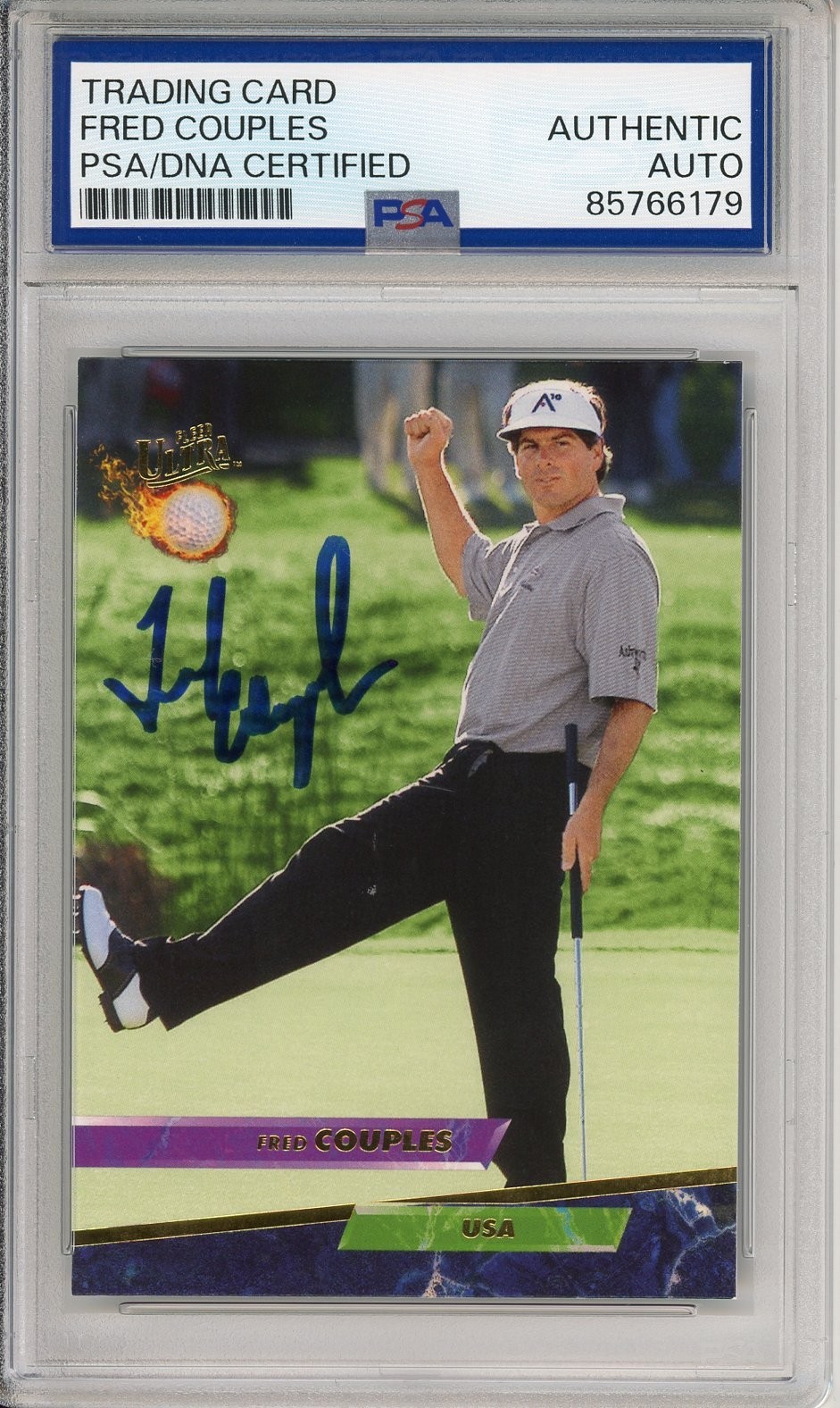 2024 FLEER ULTRA GOLF FRED COUPLES SIGNED CARD PSA DNA COA AUTOGRAPH MASTERS