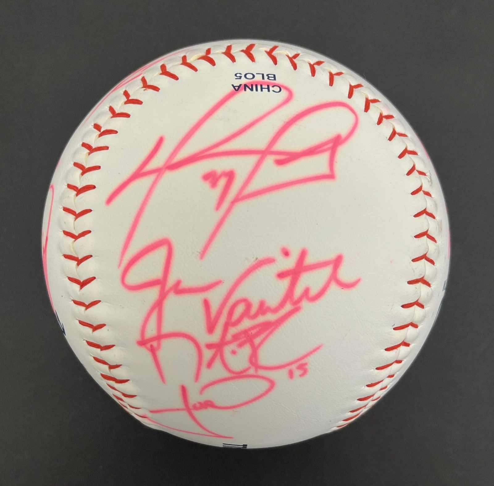 2007 Boston Red Sox World Series Champs Team Signed Jumbo Baseball JSA COA