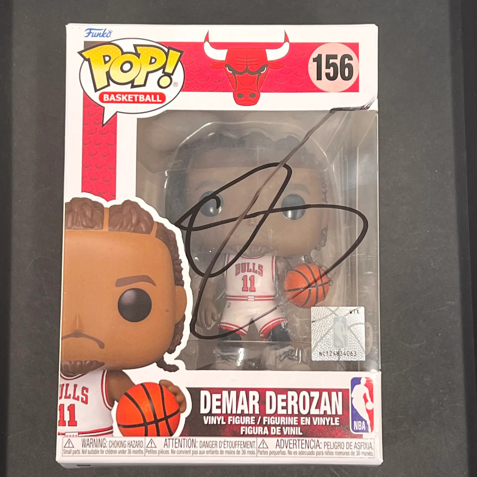 DeMar DeRozan Signed Funko Pop #156 PSA Encapsulated Autographed Chicago Bulls