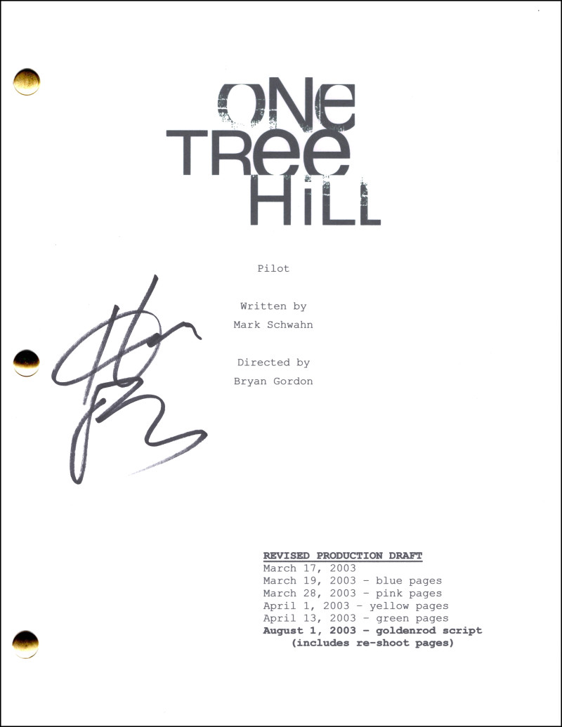 Hilarie Burton Signed Autograph One Tree Hill Script Screenplay - Peyton Sawyer