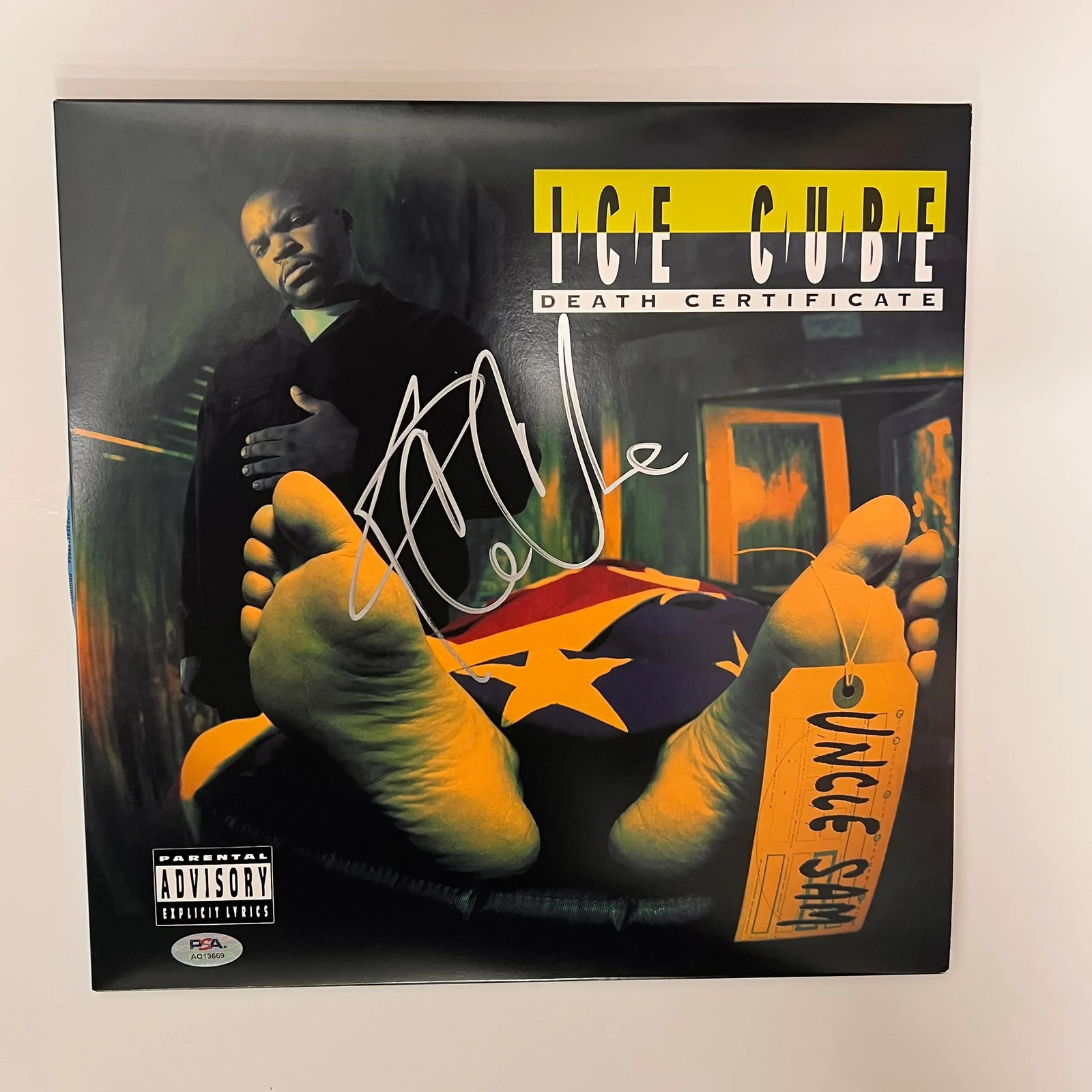 Ice Cube signed Death Certificate Vinyl PSA/DNA Album autographed