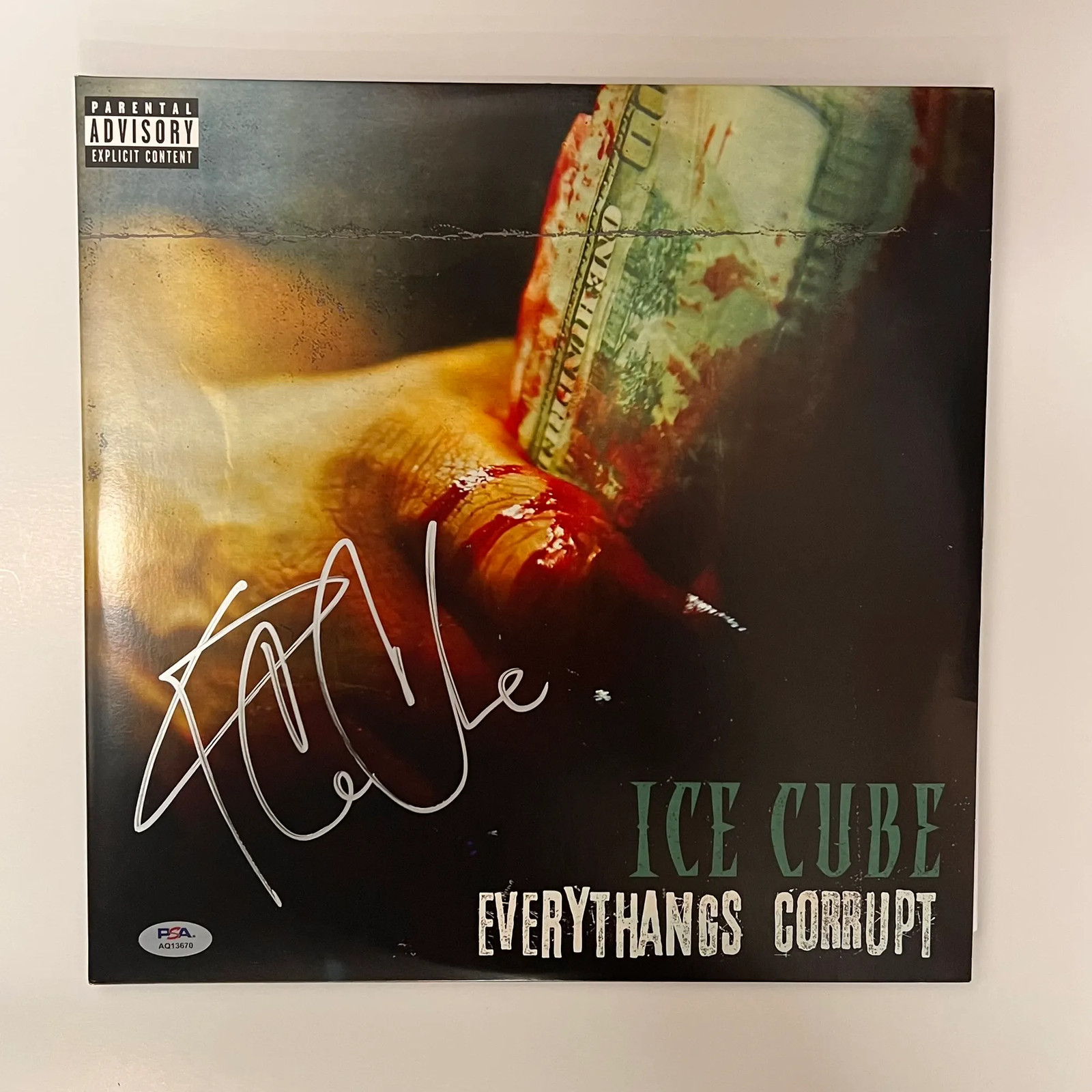 Ice Cube signed Everythangs Corrupt Vinyl PSA/DNA Album autographed