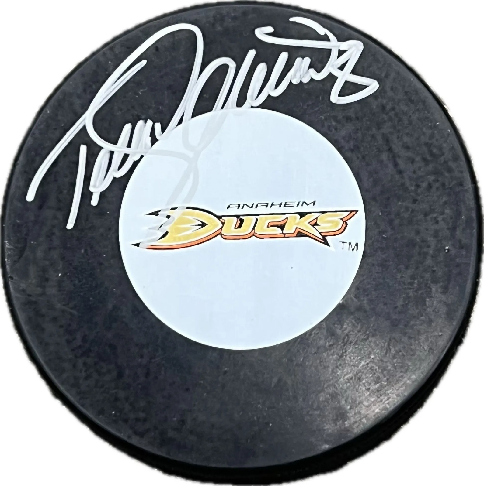 Teemu Selanne Signed Hockey Puck PSA Autographed