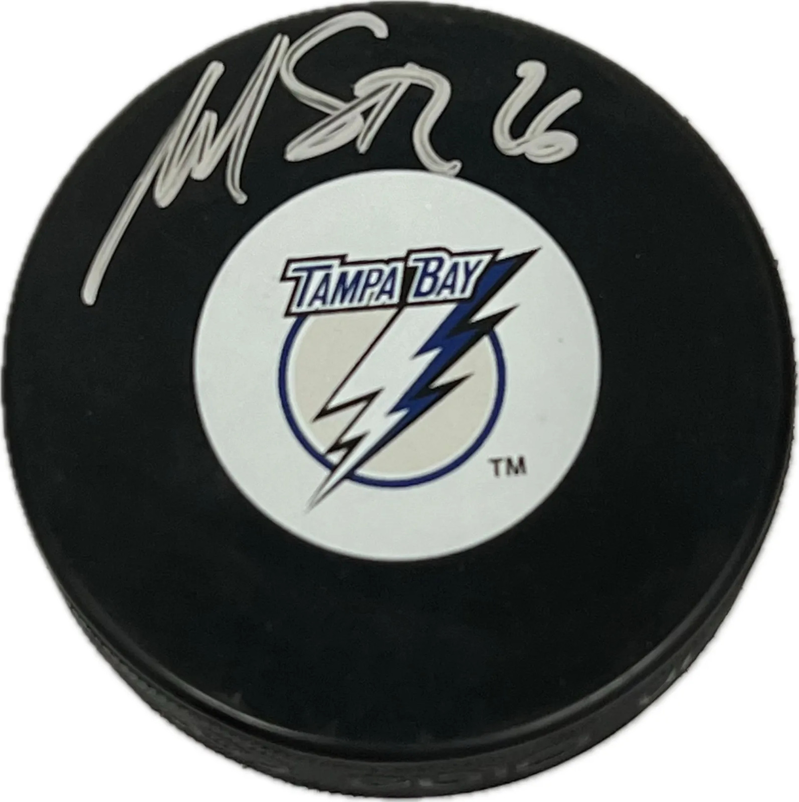 Martin St. Louis Signed Hockey Puck PSA Autographed