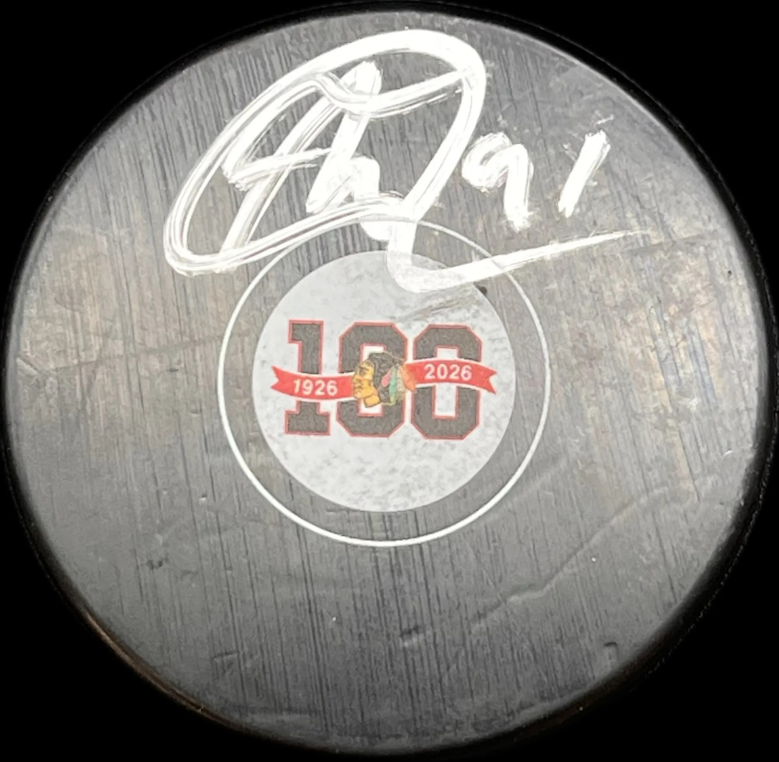 Frank Nazar Signed Hockey Puck PSA Autographed