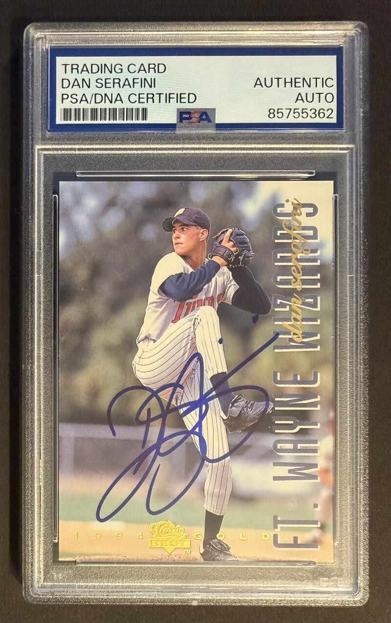 Dan Serafini Signed Autograph PSA/DNA Encapsulated 1994 Classic Best Gold Card