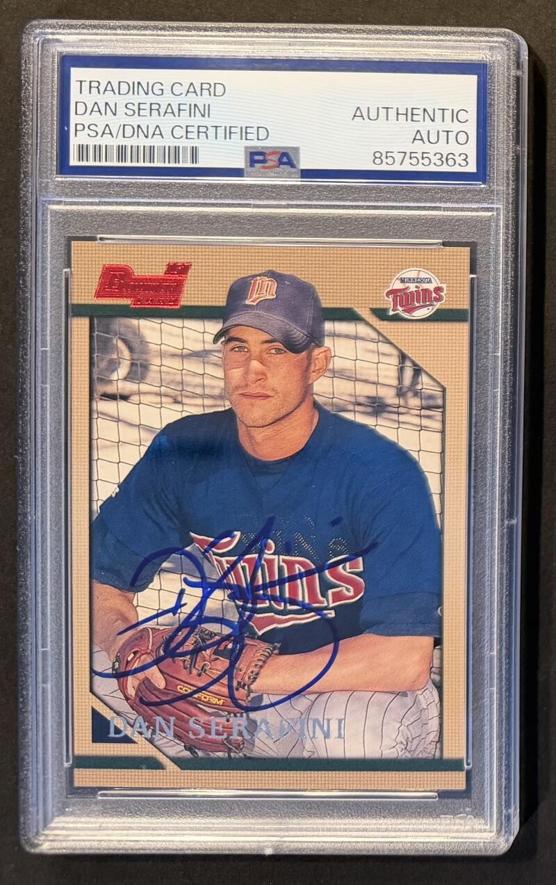 Dan Serafini Signed Autograph PSA/DNA Encapsulated 1996 Bowman Baseball Card