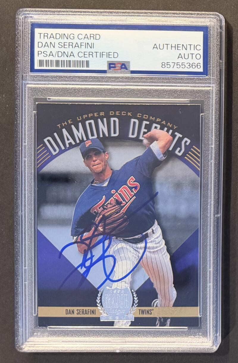 Dan Serafini Signed Autograph PSA/DNA Encapsulated 1996 Upper Deck Diamond Debut