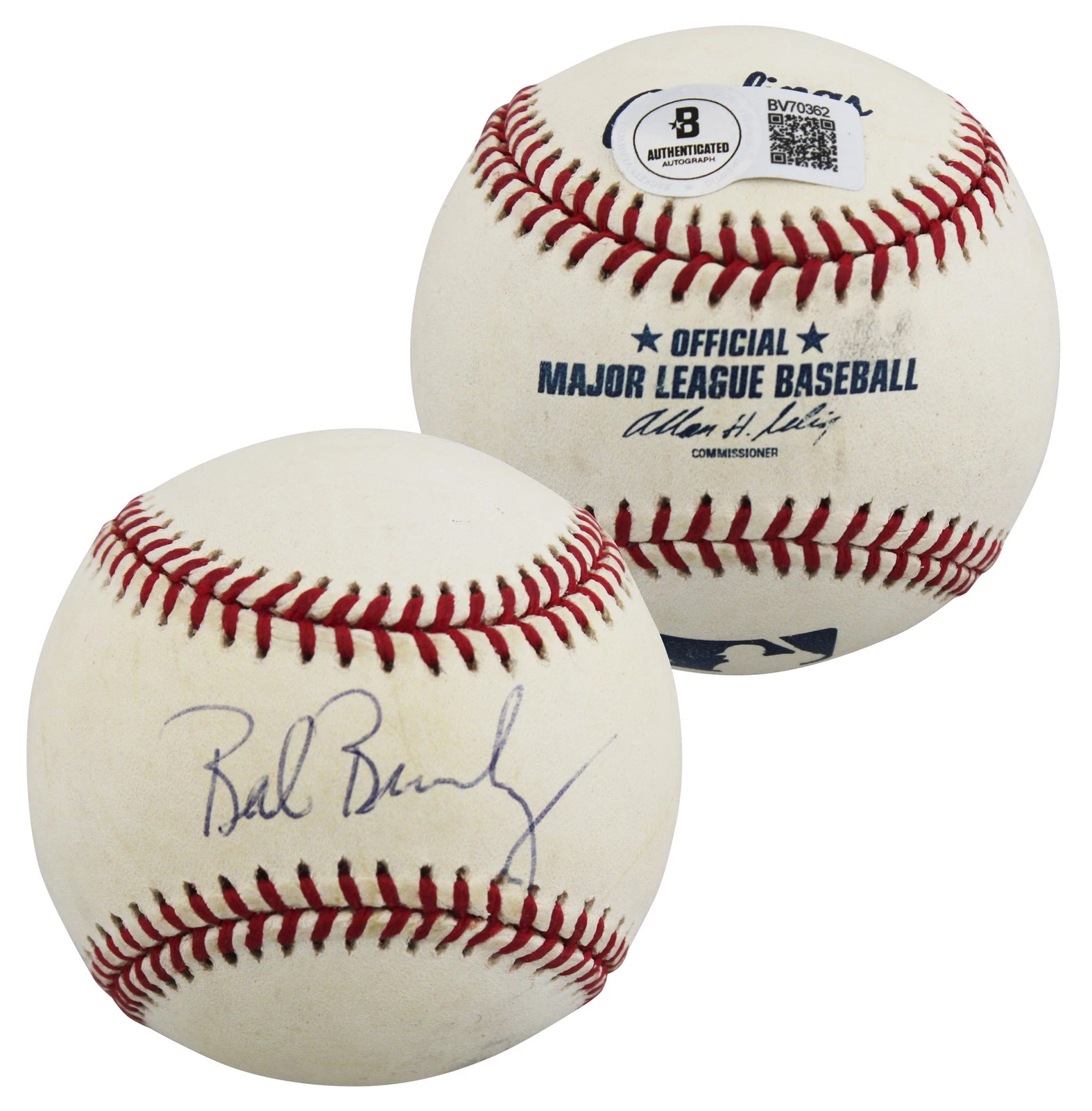 Giants Bob Brenly Authentic Signed Allen Selig OML Baseball BAS #BV70362
