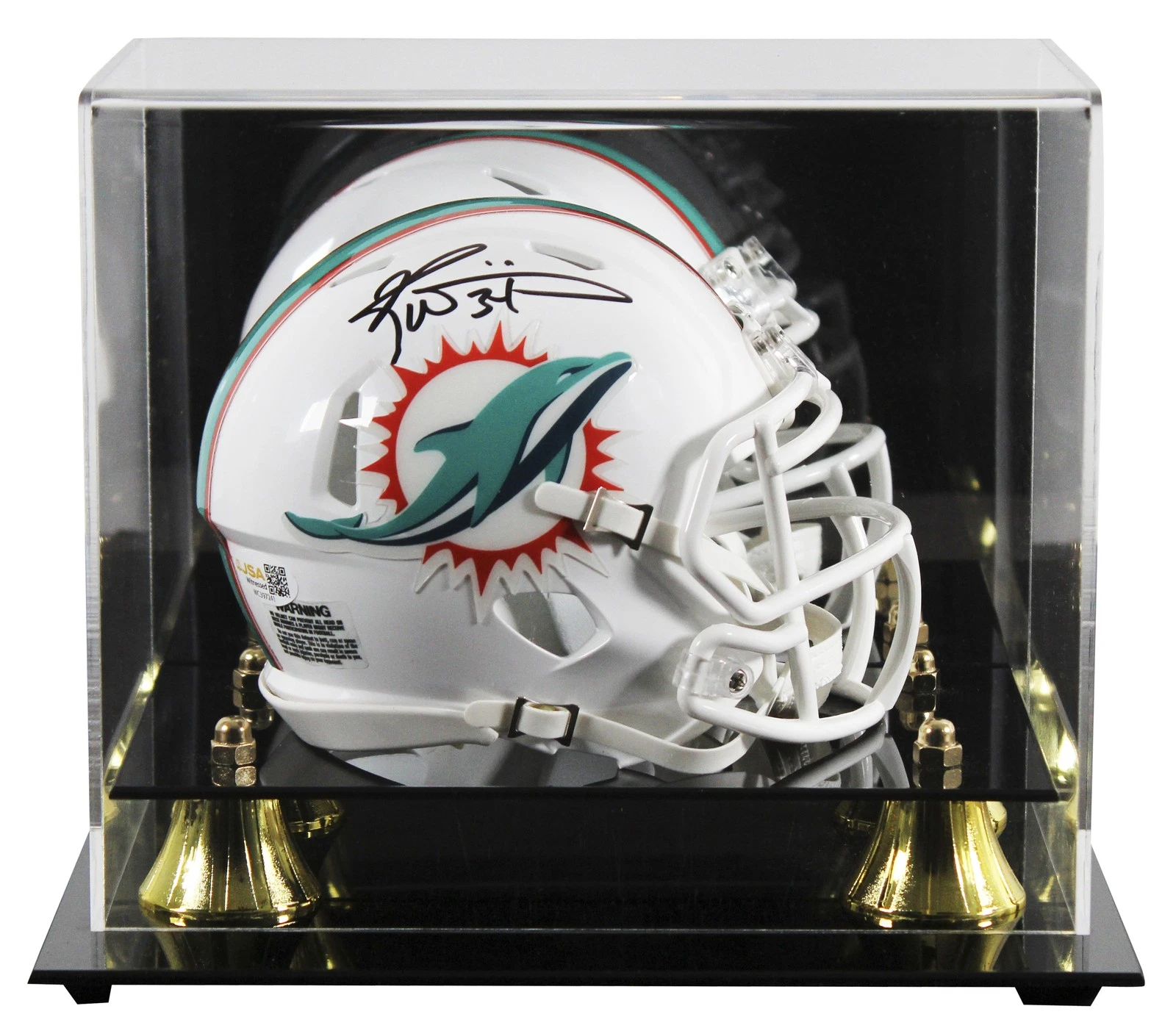 Dolphins Ricky Williams Authentic Signed Speed Mini Helmet W/ Case JSA Witness