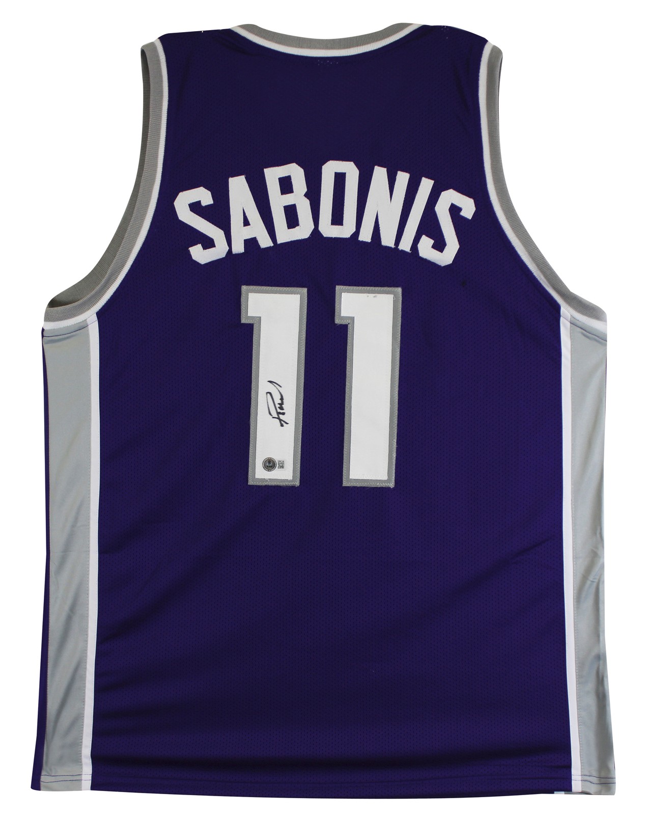 Domantas Sabonis Authentic Signed Purple Pro Style Jersey BAS Witnessed 2