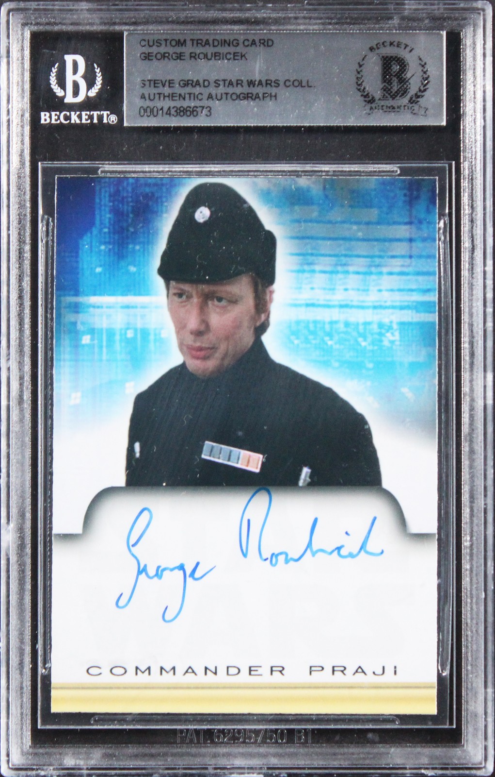 Rubichek George Roubicek Star Wars Authentic Signed Custom Trading Card BAS ...