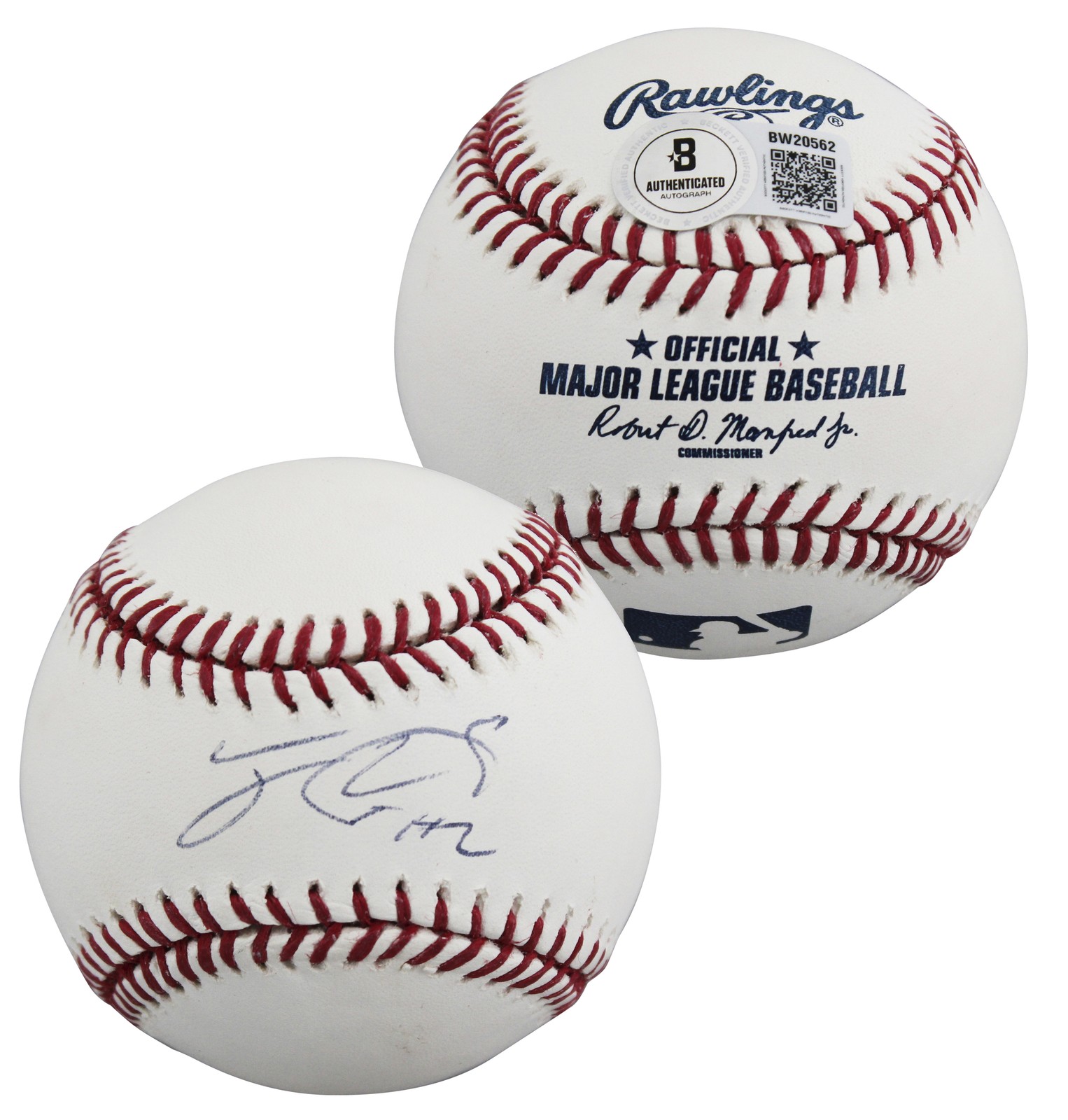 Phillies Jean Segura Authentic Signed Allen Selig OML Baseball BAS #BW20562