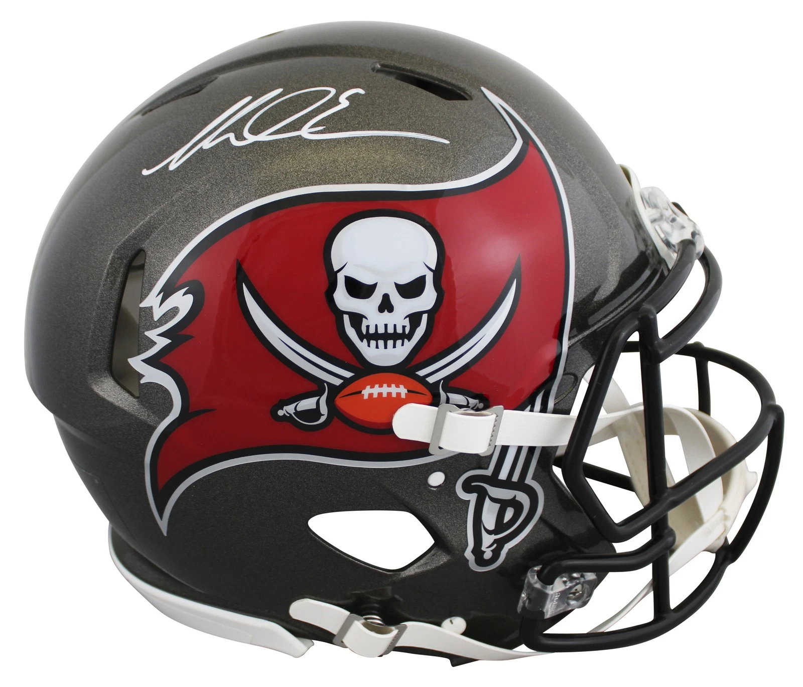 Buccaneers Mike Evans Signed Full Size Speed Proline Helmet BAS Witnessed