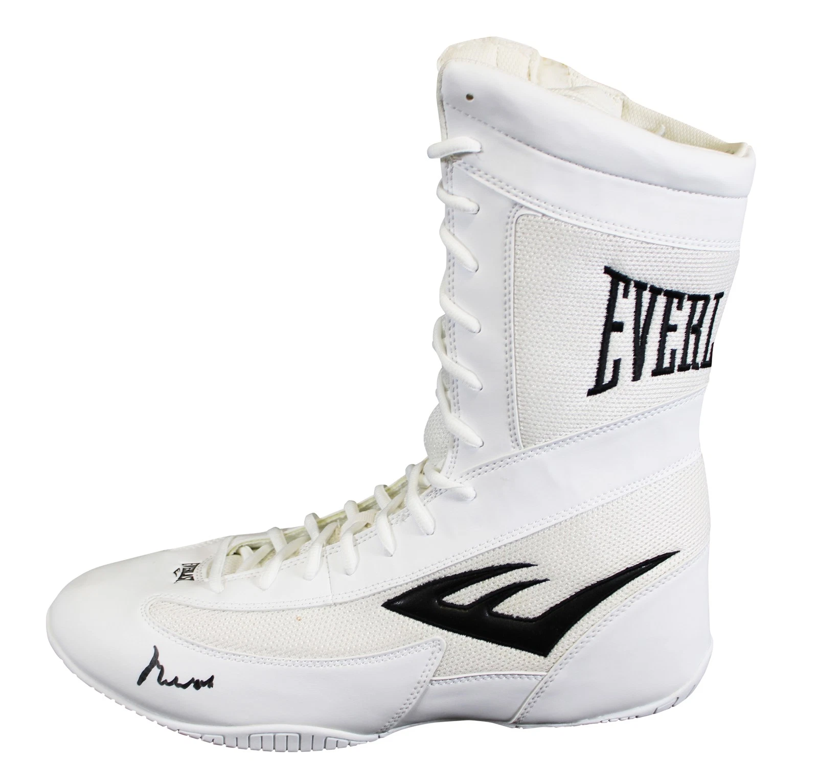 Muhammad Ali Signed White Everlast Boxing Shoe Size 13 Auto 10! PSA/DNA #4A54370